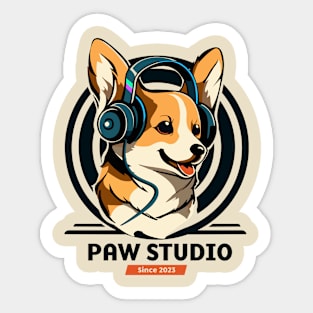 Corgi Tee Sticker